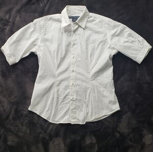 Ralph lauren aport size 10 white button up some yellow staining in armpi…